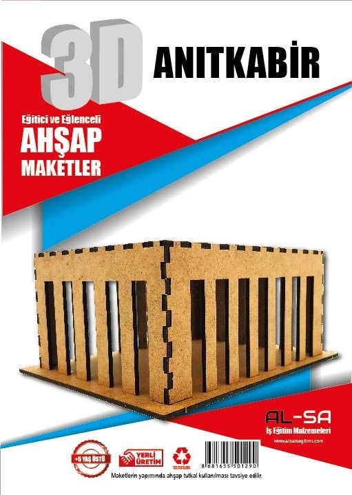 İş Teknik Ahşap Maket 3d Anıtkabir