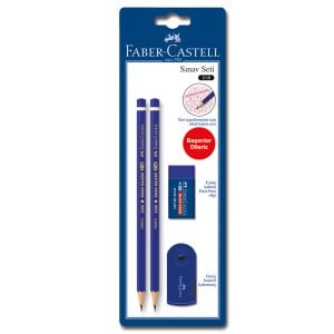 Faber Castell Sınav Seti Kurşun Kalem+Silgi+Kalemtraş