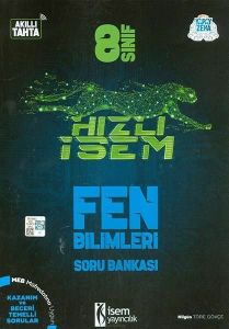 8. Sınıf Hızlı İsem Fen Bilimleri Soru Bankası Farklı İsem