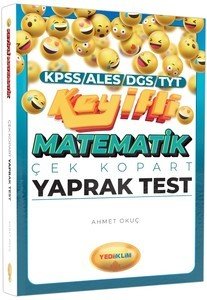Yediiklim Yayınları KPSS ALES DGS TYT Keyifli Matematik Çek-Kopart Yaprak Test