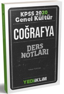 Yediiklim Yayınları 2020 KPSS Genel Kültür Coğrafya Ders Notları
