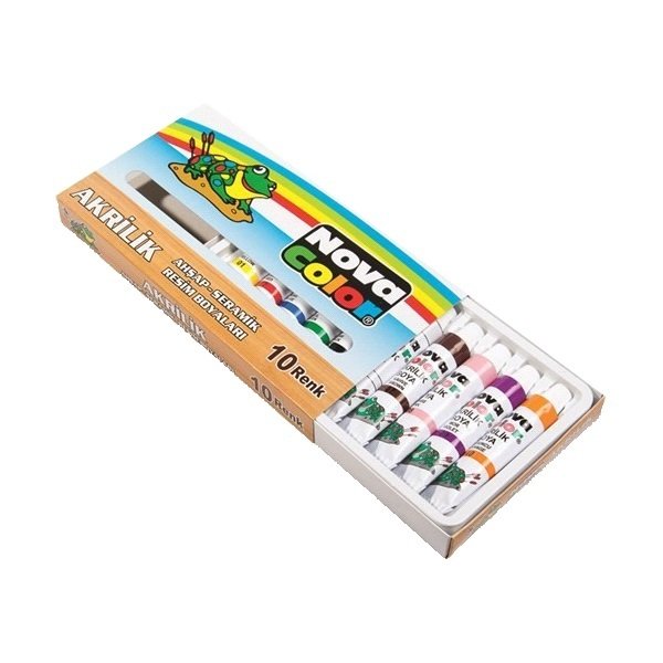 Nova Color Akrilik Boya Tüp 18 ml 10 Renk