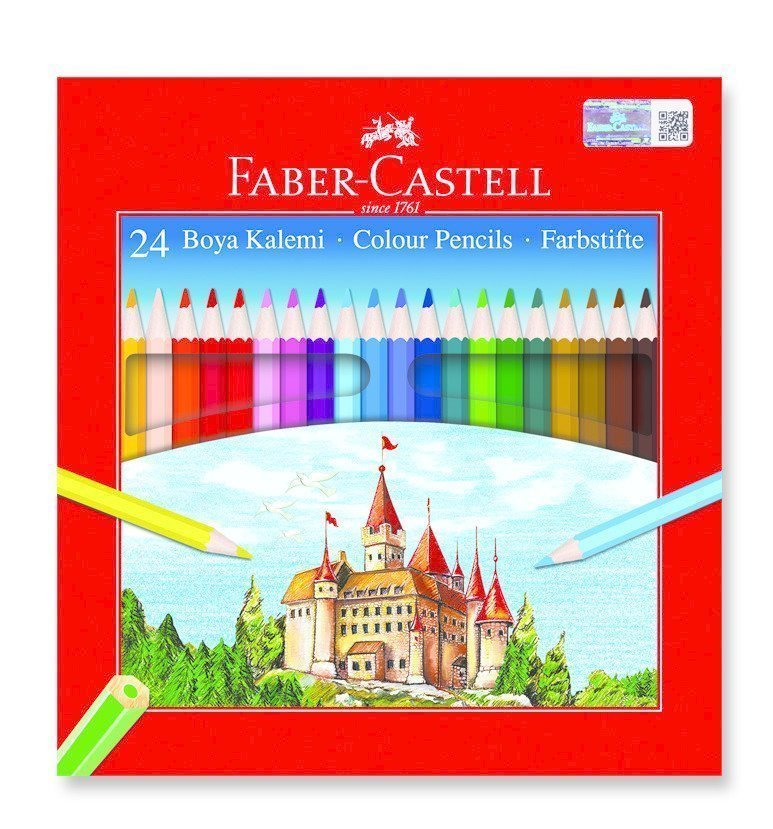 Faber Castell Kuru Boya Kalemi Karton Kutu 24 Renk