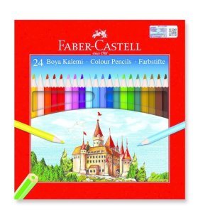 Faber Castell Kuru Boya Kalemi Karton Kutu 24 Renk