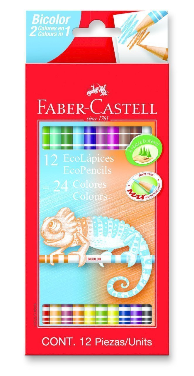 Faber Castell Bicolor Kuru Boya Kalemi 24 Renk