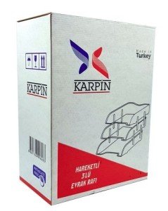 Karpin Evrak Rafı Hareketli 3'lü Şeffaf