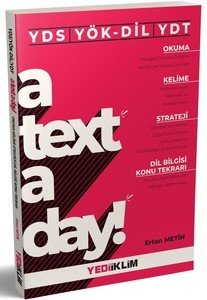 Yediiklim Yayınları YDS-YÖK DİL YDT A Text A Day Okuma-Kelime Strateji Konu Tekrarı