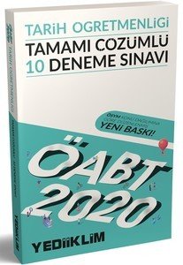 Yediiklim Yayınları 2020 KPSS ÖABT Tarih Öğretmenliği Tamamı Çözümlü 10 Deneme Sınavı