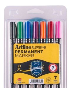 Artline Supreme Permanent Markör Seti 7 Renk