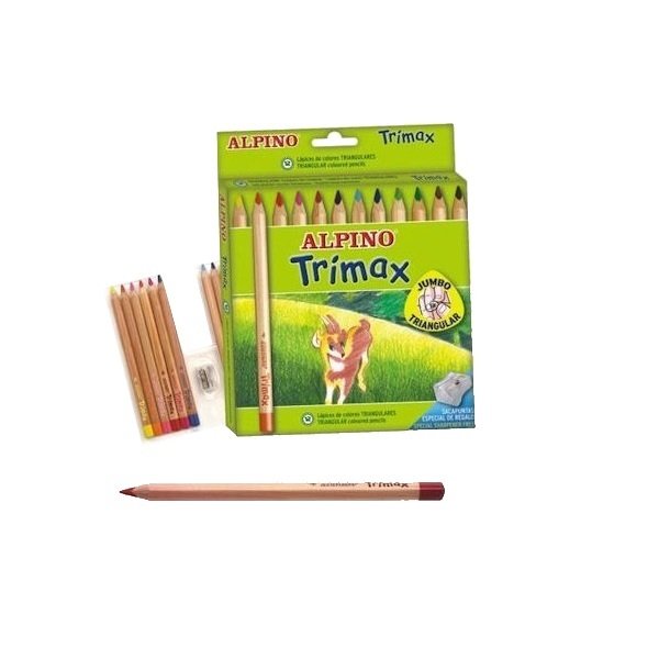 Alpino Trimax Jumbo Kuru Boya 12'li