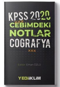 Yediiklim Yayınları 2020 KPSS Cebimdeki Notlar Coğrafya