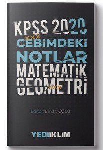 Yediiklim Yayınları 2020 KPSS Cebimdeki Notlar Matematik-Geometri