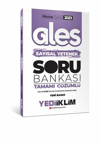 Yediiklim Yayınları 2023 Master Serisi Ales Sayısal Yetenek Tamamı Çözümlü Soru Bankası