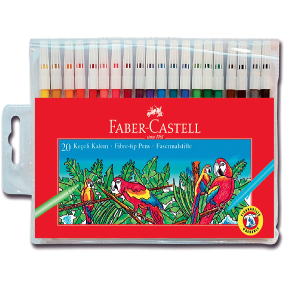 Faber Castell Keçeli Kalem 20 Renk Yıkanabilir