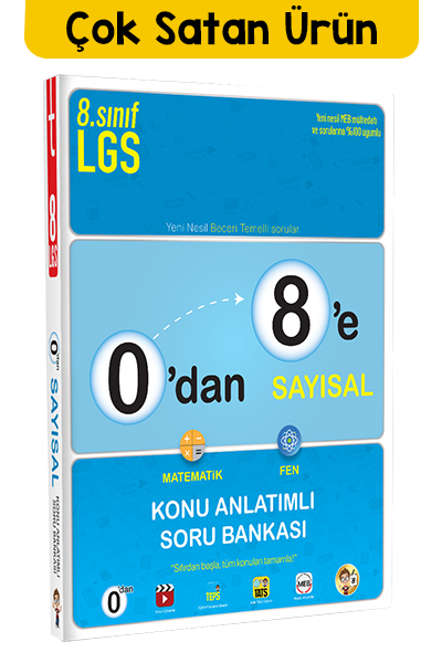 Tonguç LGS 0'dan 8'e Sayısal Konu Anlatımlı Soru Bankası