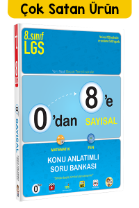 Tonguç LGS 0'dan 8'e Sayısal Konu Anlatımlı Soru Bankası