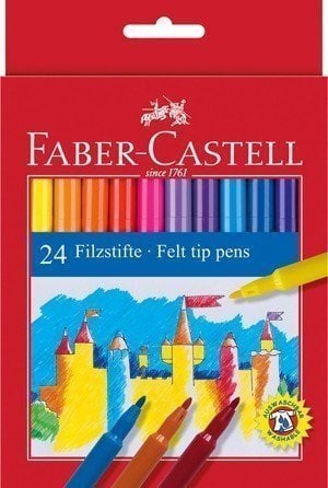 Faber Castell UniColor Keçeli Kalem 24 Renk