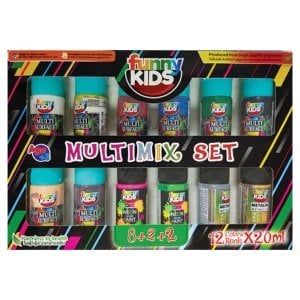 Funny Kids Multimix 8+2+2 Akrilik Boya Seti 12'li