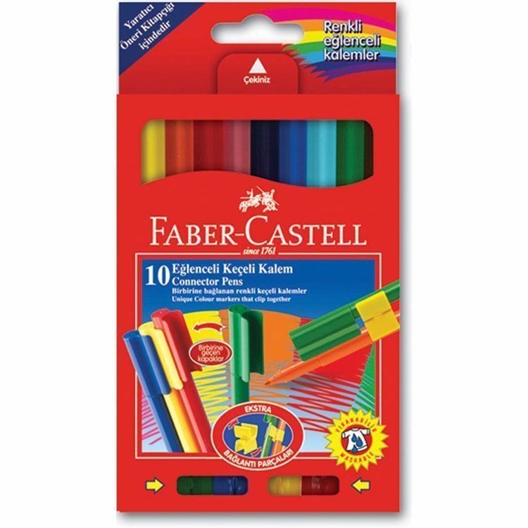 Faber Castell Eğlenceli Keçeli Kalem 10 Renk