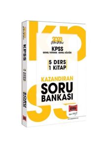Yargı Yayınları 2023 KPSS GY-GK Tüm Dersler 5 Ders 1 Kitap Kazandıran Soru Bankası