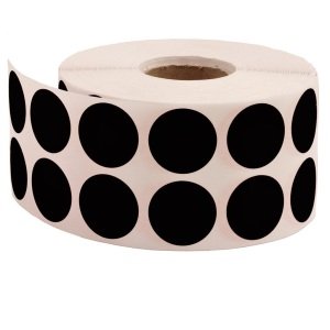 Tanex Siyah Nokta Etiketi 20 MM 2500'lü