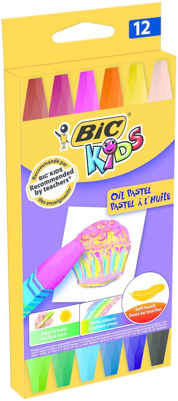 Bic Yağlı Pastel Boya 12'li Kutu