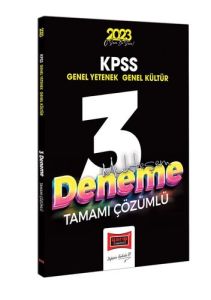 Yargı Yayınları 2023 KPSS Genel Kültür Genel Yetenek Tamamı Çözümlü Muhteşem 3 Deneme Sınavı