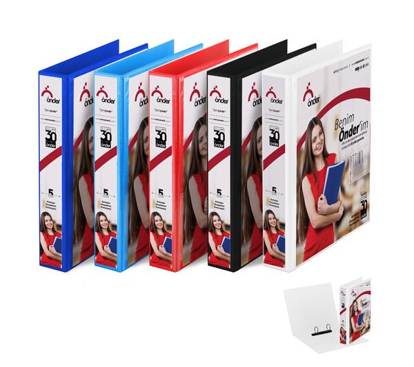 Önder 2005 A4 Firma Tanıtım Klasörü 5 cm 2D Halkalı Mavi