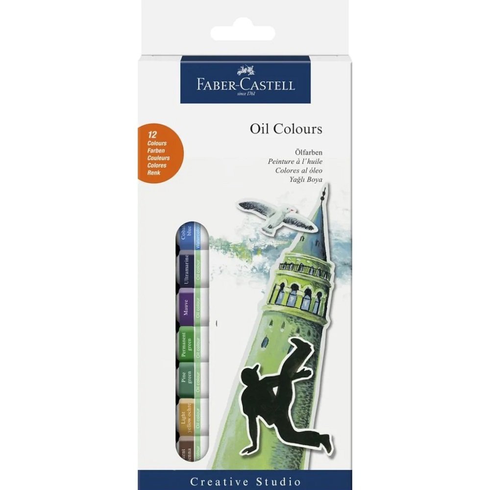 Faber Castell Yağlı Boya 12 ml 12 Renk Tüp