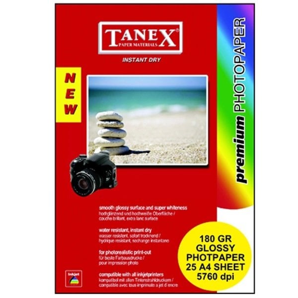 Tanex Fotoğraf Kağıdı 25li A4 180 gr.