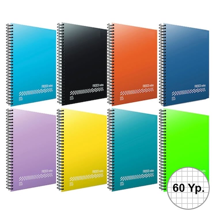 Gıpta Fresco Spiralli Pp Kapak Defter A4 60 Yp Kareli