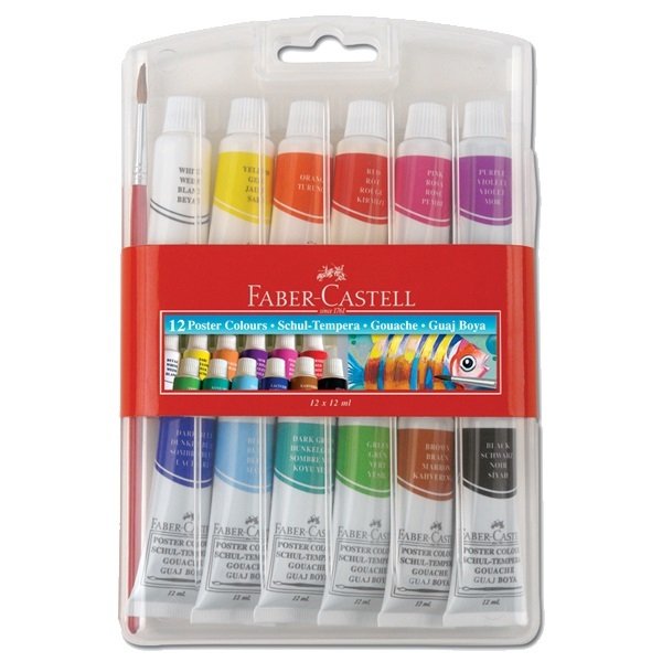 Faber Castell Guaj Boya Tüp 12 Renk