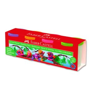 Faber Castell Oyun Hamuru 4'lü Neon Renkler