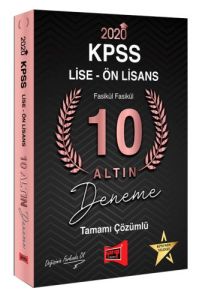 Yargı Yayınları 2020 KPSS Lise Ön Lisans 10 Altın Fasikül Fasikül Tamamı Çözümlü Deneme Sınavı