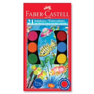 Faber Castell Sulu Boya 21 Renk Büyük Boy