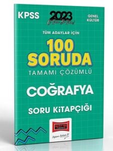 Yargı Yayınları 2023 KPSS Tüm Adaylar İçin 100 Soruda Coğrafya Tamamı Çözümlü Soru Kitapçığı