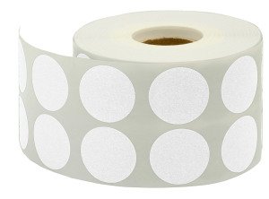 Tanex Beyaz Nokta Etiketi 25 MM 2500'lü