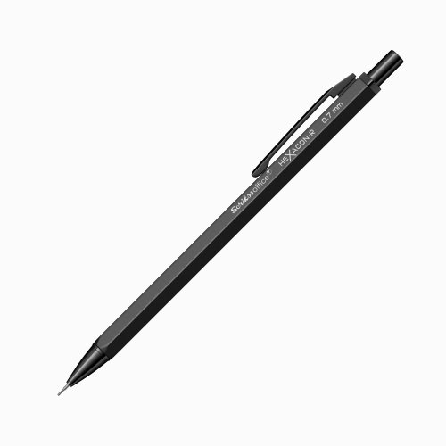 Scrikss Hexagon-R 0.7 mm Mat Siyah Versatil Uçlu Kalem