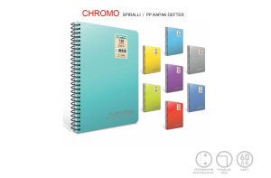 Gıpta Chromo A4 100 yp Kareli Spiralli Pp Kapak Defter