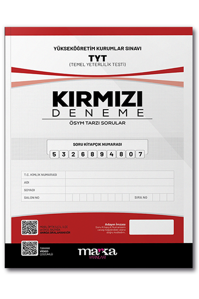 TYT YENİ NESİL KIRMIZI DENEME TAMAMI VİDEO ÇÖZÜMLÜ MARKA YAYINLARI
