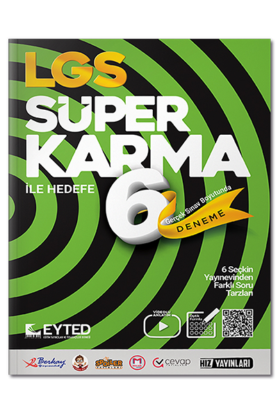 8. Sınıf LGS Süper Karma 6'lı Deneme Seti Eyted Yayınları