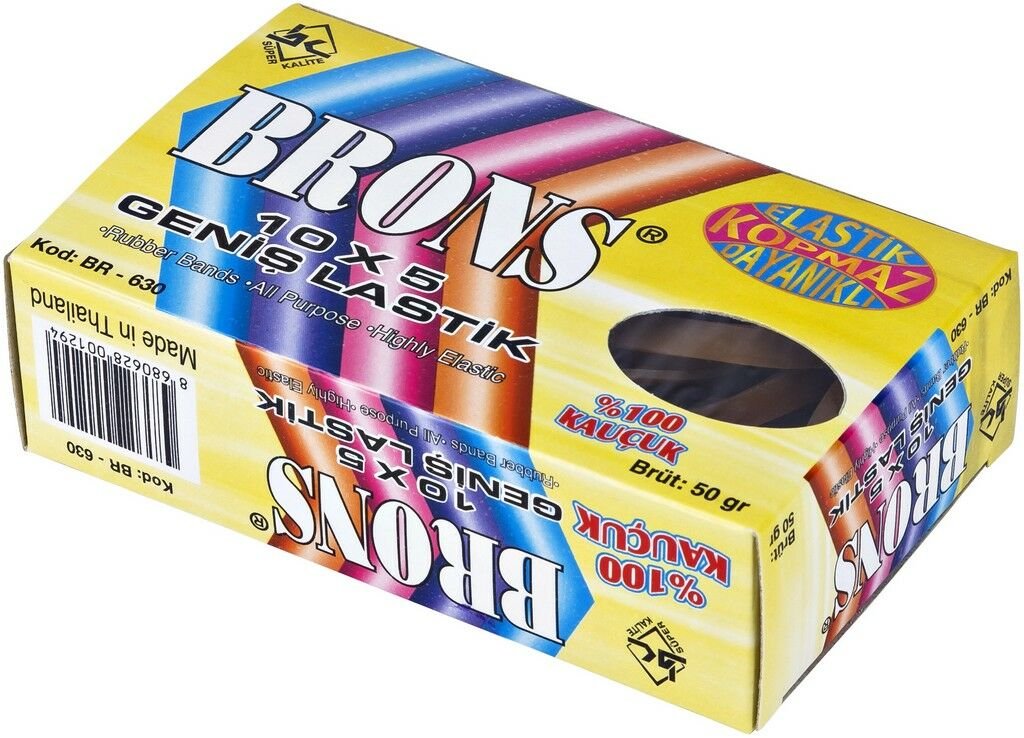 Brons Lastik 10x5 Geniş 50 Gr Kutu