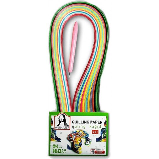 Mona Lisa Quilling Kağıdı 54 cm 160'lı