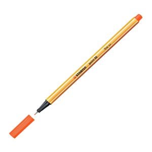Stabilo Keçe Uçlu İnce Kalem 88 Point 0.4 MM Fosforlu Turuncu