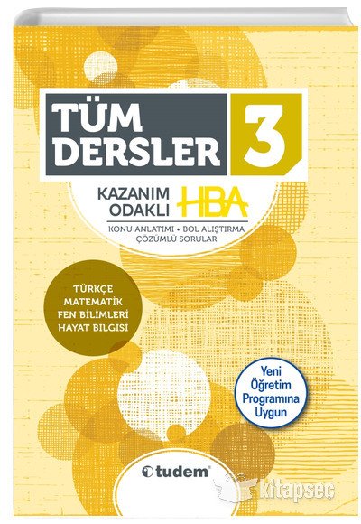 Tudem Yayınları 3.Sınıf Tüm Dersler Kazanım Odaklı