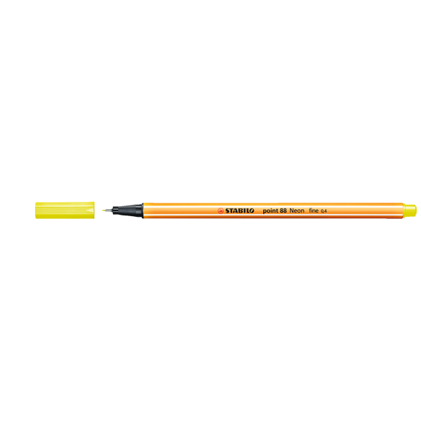 Stabilo Keçe Uçlu İnce Kalem 88 Point 0.4 MM Fosforlu Sarı