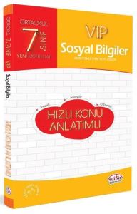 Editör Yayınları 7. Sınıf Sosyal Bilgiler VIP Hızlı Konu Anlatımlı
