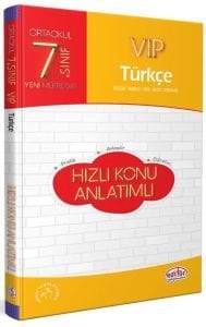 Editör Yayınları 7. Sınıf Türkçe VIP Hızlı Konu Anlatımlı