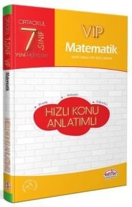 Editör Yayınları 7. Sınıf Matematik VIP Hızlı Konu Anlatımlı