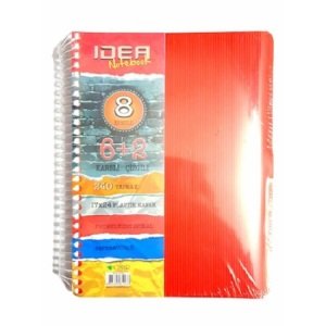 Çınar Okul Defteri Idea 6+2 Seperatörlü Kareli-Çizgili 240 YP